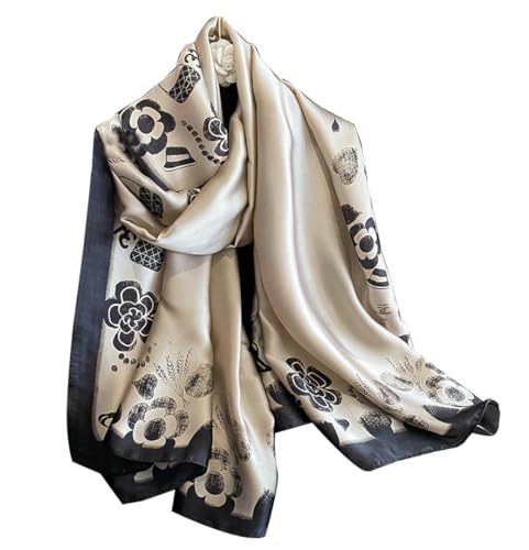 Leisofter Schal Damen Seide Elegante Seidenschals Tücher Halstuch Geschenk für Frauen, 180 * 90cm von Leisofter