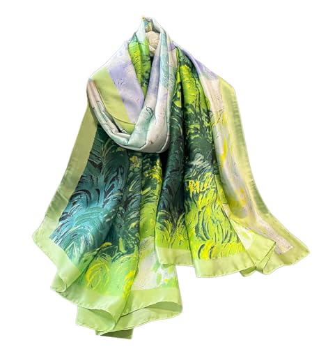 Leisofter Schal Damen Seide Elegante Seidenschals Tücher Halstuch Geschenk für Frauen, 180 * 90cm von Leisofter