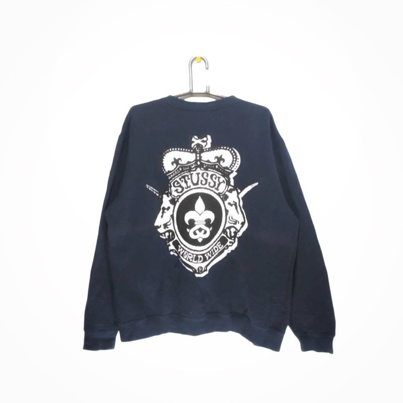 Vintage 90Er Stussy Sweatshirt Pullover Mit Großem Logo Vintage 90Er Stussy Sweatshirt Pullover Mit Großem Logo von LeisureVintageStore