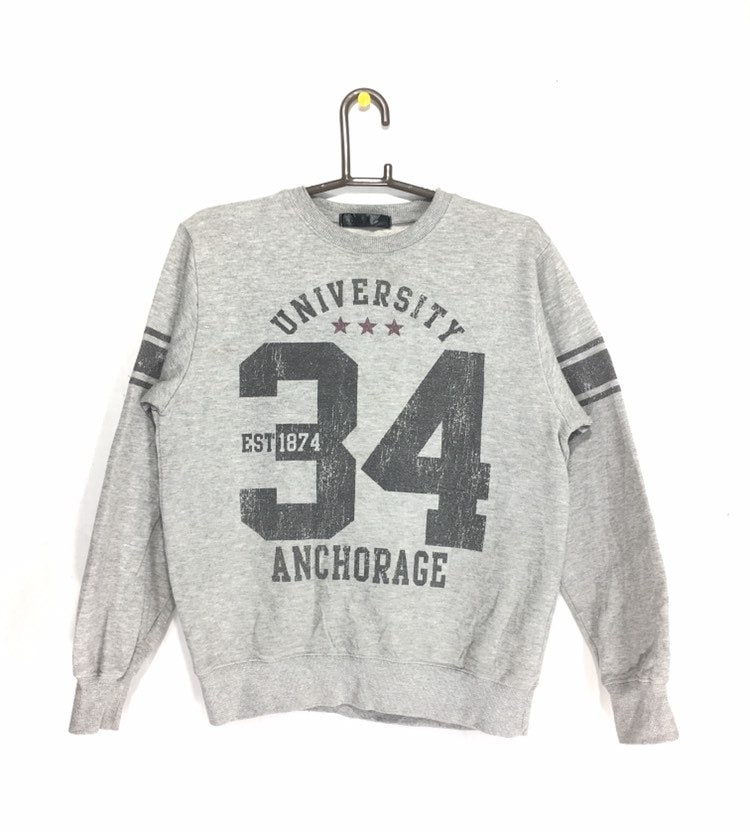 Vintage Universitität Von Anchorage Alaska Sweatshirt Großes Logo Pullover Vintage Universitität Von Anchorage Alaska Sweatshirt Großes Logo Pullover von LeisureVintageStore