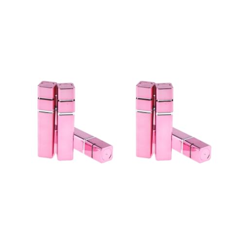 2 Set 3 Stück leere Lippenstift Tube Lippenbalsam Behälter DIY Kosmetik Make-up Werkzeuge, rosa, Stil 4 von Leisurealeaneag