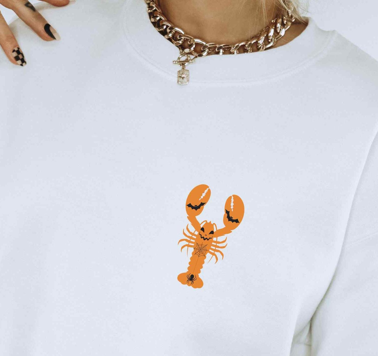 Hummer-Shirt, Hummer-Pullover, Küsten-Halloween, Girly Halloween, Ozeantier-Shirt, Pastell-Halloween, Dosenfisch-Halloween, Ozeankern Hummer-Shirt, Hummer-Pullover, Küsten-Halloween, Girly Halloween, Ozeantier-Shirt, Pastell-Halloween, Dosenfisch-Halloween, Ozeankern von LeisurelyMoments