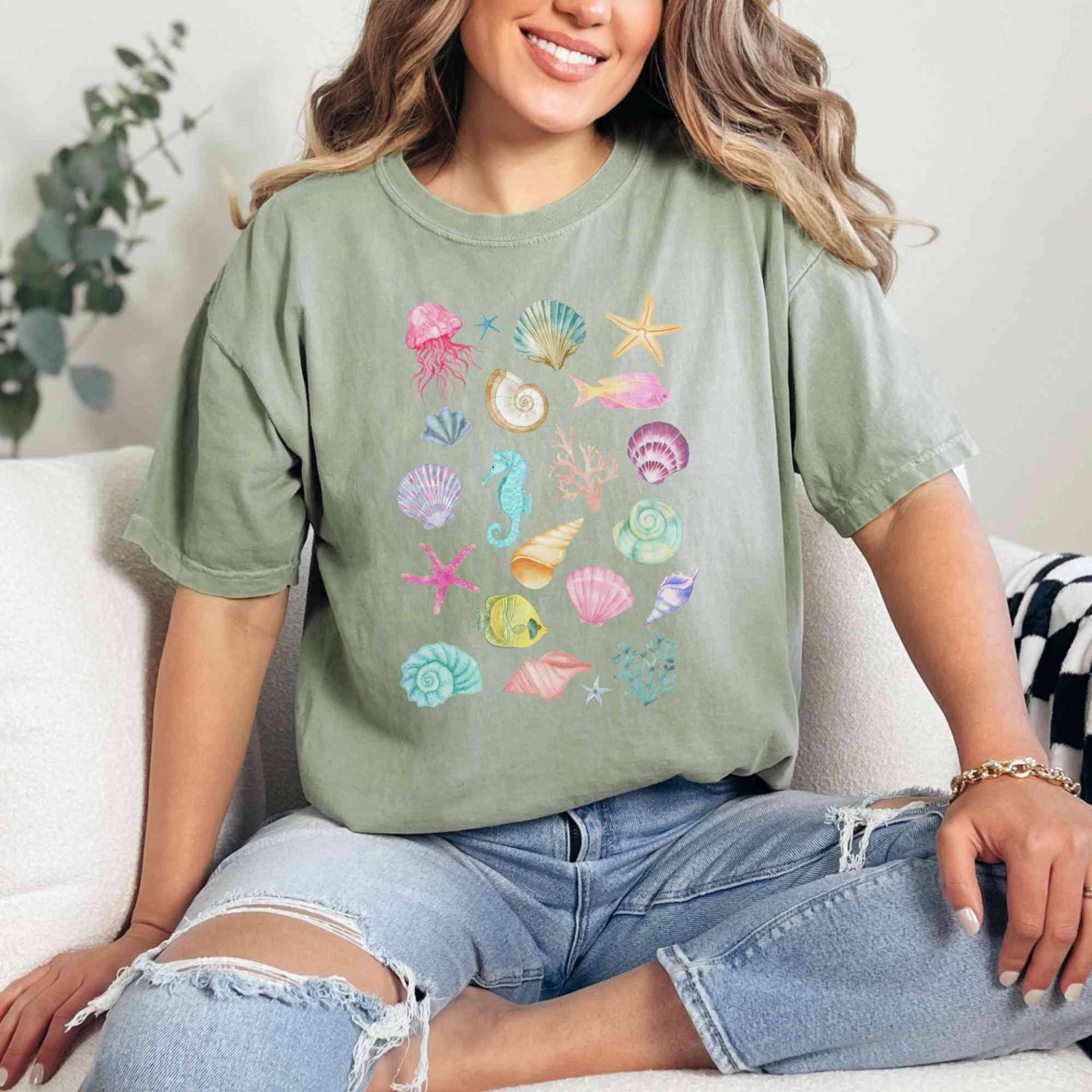 Küstenästhetik, Ozeantier-Shirt, Geschenk Für Meeresbiologen, Ozean-Inspirierter Stil, Badeanzug-Vertuschung, Küsten-Cottagecore, Kokosnuss-Mädchen Küstenästhetik, Ozeantier-Shirt, Geschenk Für Meeresbiologen, Ozean-Inspirierter Stil, Badeanzug-Vertuschung, Küsten-Cottagecore, Kokosnuss-Mädchen von LeisurelyMoments