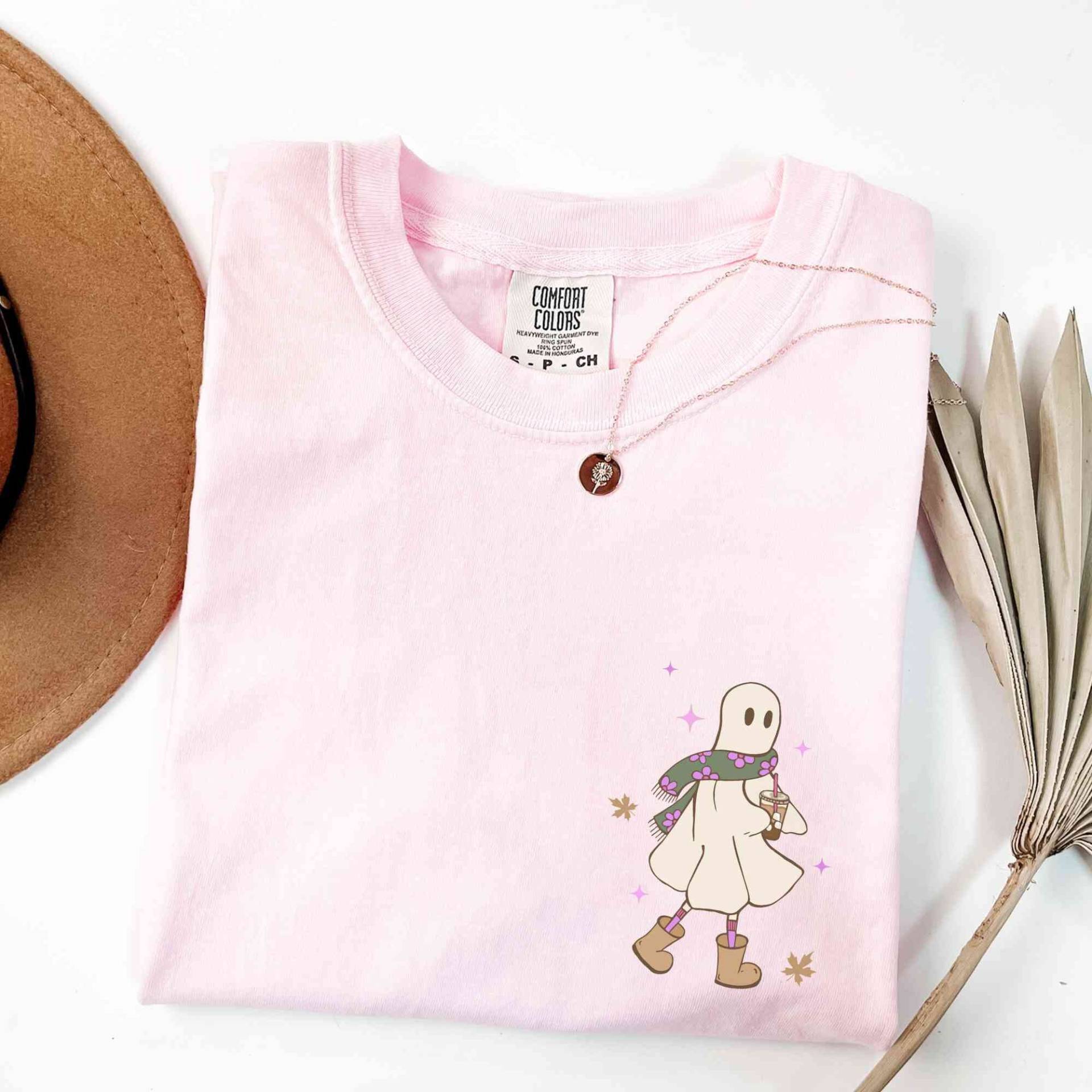 Sein Fallen Y'all Shirt, Plus Size Herbst Halloween Niedlichen Kleinen Geist Retro Komfort Farbe Shirt von LeisurelyMoments