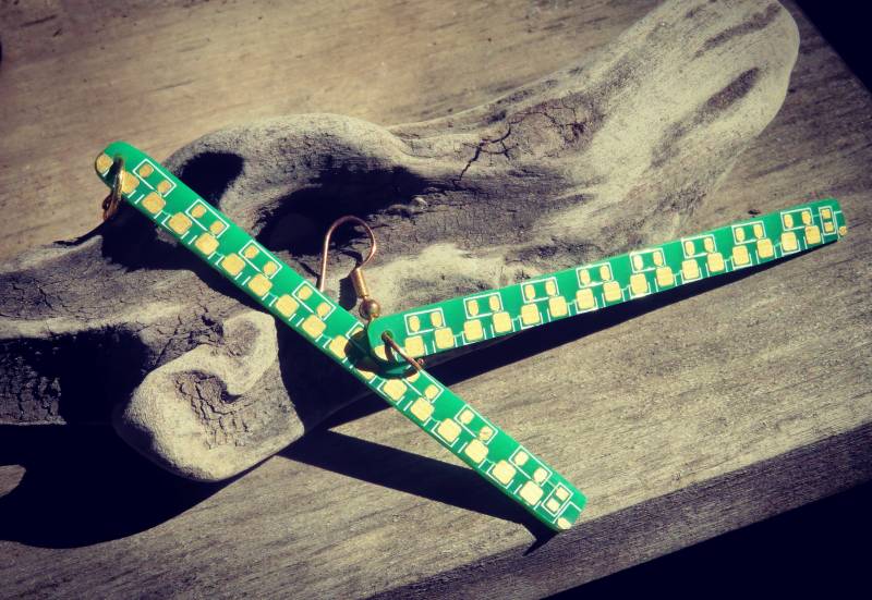 Ohrringe Aus Leiterplatte Ohrringe Aus Leiterplatte von Leiterplattenblues