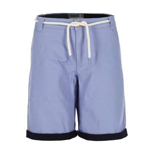 Leitfeuer Damen Bermuda mit umgekrempeltem Hosensaum - Moderne Kurze Hose mit Taschen in Hellblau Größe M von Leitfeuer