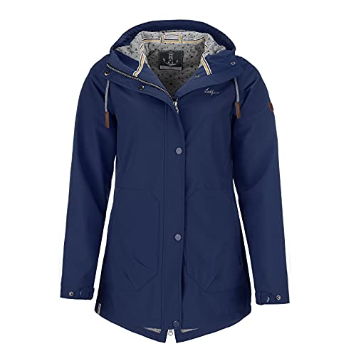 Leitfeuer Damen Softshelljacke Softshellmantel - Outdoorjacke Damen Jacke wasser- und windabweisend atmungsaktiv in Royal Größe 42 von Leitfeuer