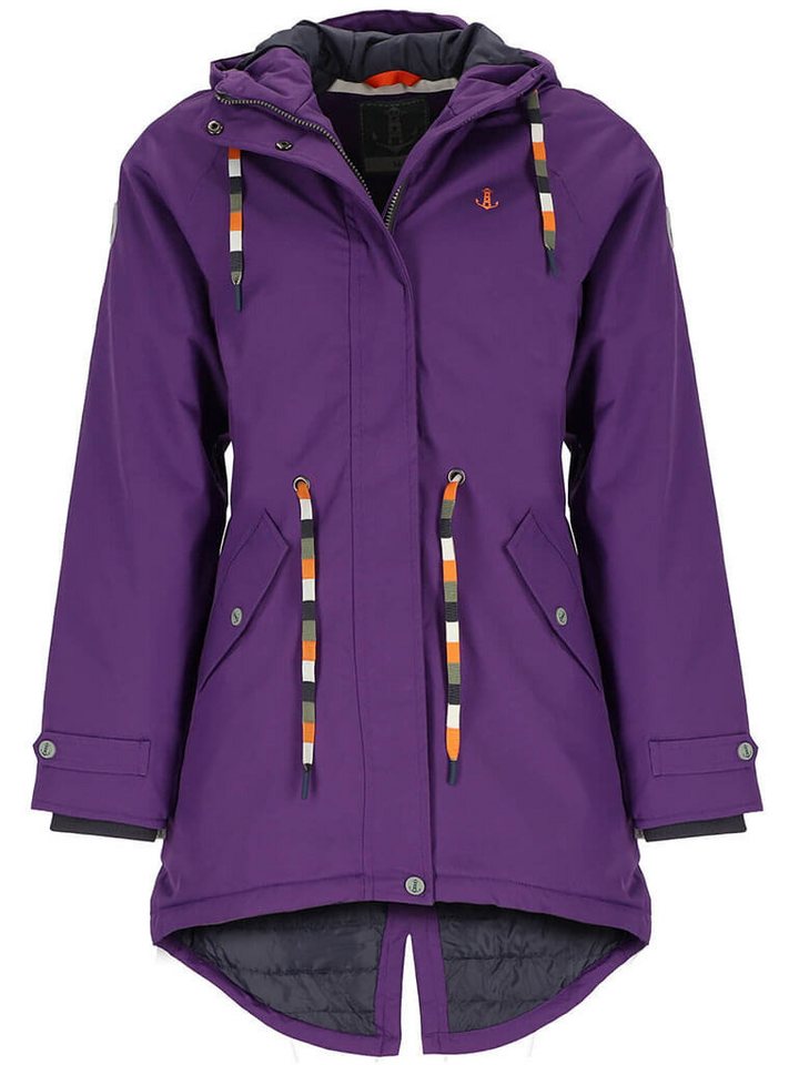 Leitfeuer Funktionsjacke Damen Outdoor-Jacke mit wattiertem Steppfutter, Kapuze und Taillenzug von Leitfeuer