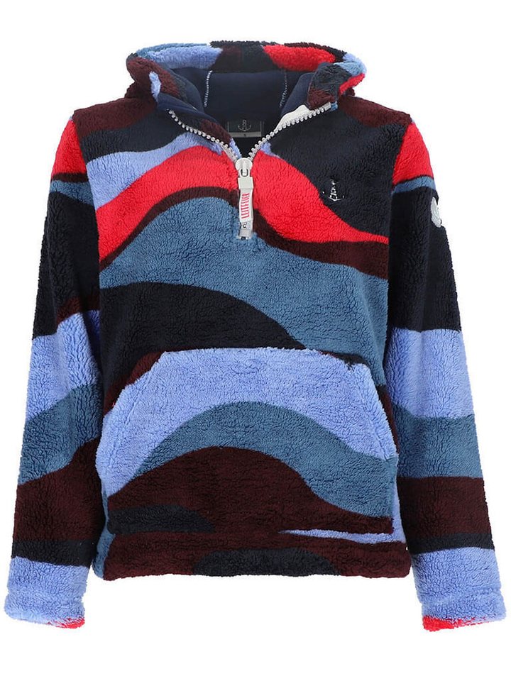 Leitfeuer Kapuzenpullover Damen Fleecehoody All-Over-Print - Modischer Hoodie mit Reißverschluss von Leitfeuer