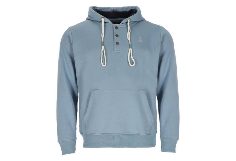 Leitfeuer Kapuzenpullover Herren Sweathoody mit Knopfleiste - Modischer Hoody mit Kängurutasche von Leitfeuer