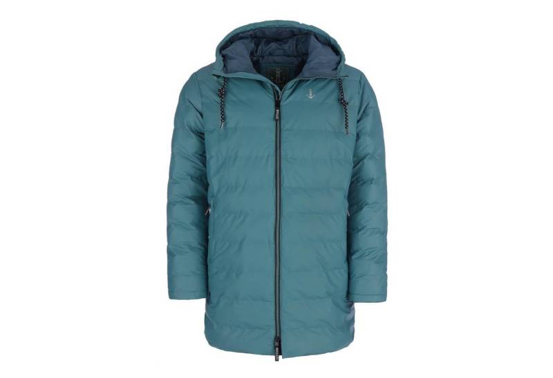 Leitfeuer Regenjacke Herren PU-Parka gesteppt uni - Regenmantel Outdoor-Jacke mit Steppung von Leitfeuer