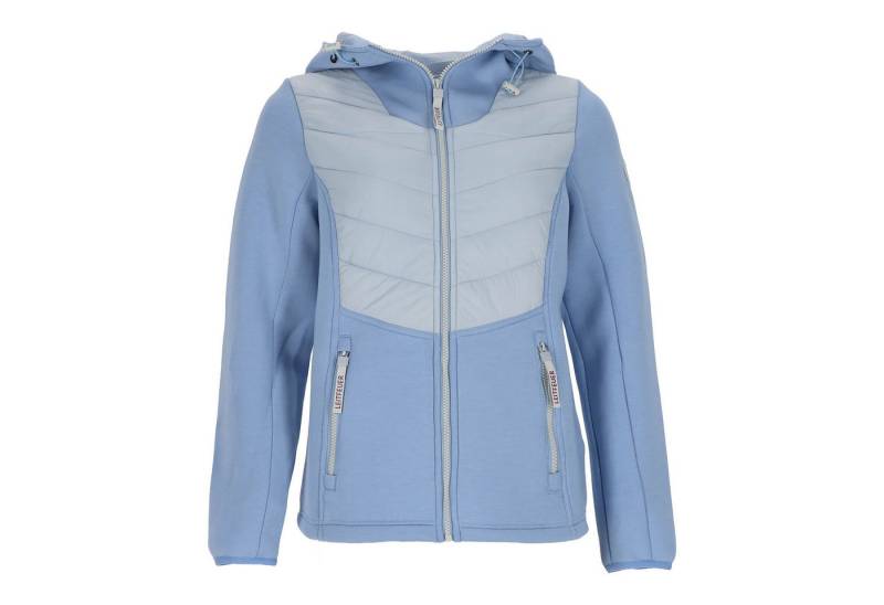 Leitfeuer Steppjacke Damen Hybridjacke mit Kontrast-Steppung - Modische Jacke mit Kapuze von Leitfeuer