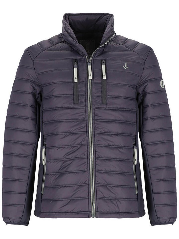 Leitfeuer Steppjacke Herren Jacke gesteppt mit Stehkragen und Einsätzen aus Softshell von Leitfeuer