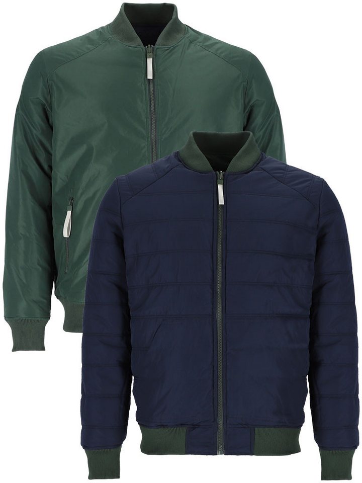 Leitfeuer Winterjacke 62474 Herren Wendejacke mit Kragen aus Ripp - 2-in-1 Jacke mit Taschen von Leitfeuer