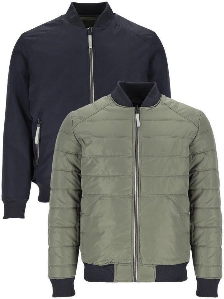 Leitfeuer Winterjacke 62474 Herren Wendejacke mit Kragen aus Ripp - 2-in-1 Jacke mit Taschen von Leitfeuer