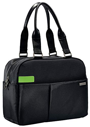 Leitz, Business Laptop-Schultertasche für 13.3 Zoll Laptop oder Ultrabook, Smart Traveller, Complete, Schwarz, 60180095 von Leitz