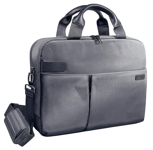 Leitz, Business Laptop-Tasche für 13.3 Zoll Laptop oder Ultrabook, Smart Traveller, Complete, Silber, 60390084 von Leitz