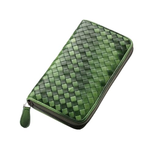 Lejdi Abendtaschen for Damen, Geldbörsen, Geldscheinklammern, Business-Geldbörsen, Kartenetuis aus echtem Leder, Handtaschen (Color : Green) von Lejdi