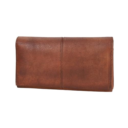 Lejdi Business-Geldbörsen, Damen-Geldklammern, Handtaschen aus echtem Leder, Geldbörsen, Geld-Organizer aus Rindsleder, Kartenetuis (Color : Brown) von Lejdi