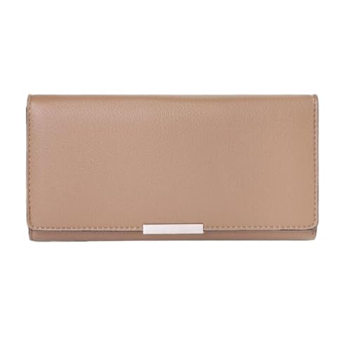 Lejdi Business Handtaschen for Damen Geldbörsen Echtleder Geldklammern Geldbörsen Abendtaschen Kartenetuis(Brown) von Lejdi