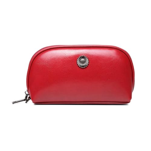 Lejdi Damen-Abendtaschen, Geldklammern, Kartenetuis, Geldbörsen, Geldbörsen, echtes Leder, Business-Handtaschen, 19,1 cm (Color : Red) von Lejdi