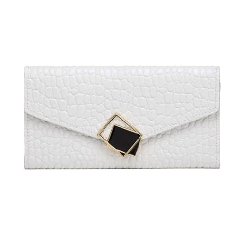 Lejdi Damen-Business-Geldbörsen, Geldscheinklammern, Kartenetuis aus echtem Leder, Handtaschen, Geld-Organizer, Geldbörsen (Color : White) von Lejdi