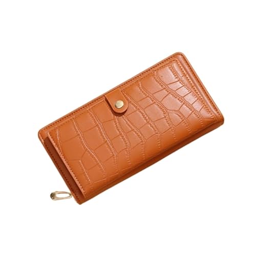 Lejdi Damen-Business-Geldbörsen aus Leder, Geld-Organizer, Geldklammern, Geldbörsen, Handtaschen, Blocking-Geldbörse (Color : Brown) von Lejdi