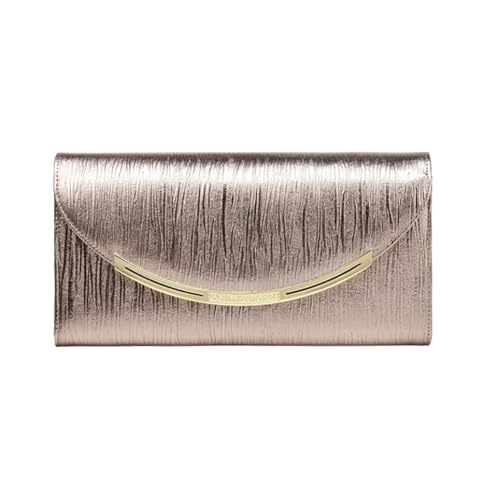 Lejdi Damen Business-Handtaschen, Geldscheinklammern, Geldbörsen, echtes Leder, Kartenetuis, Umhängetaschen, Abendtaschen (Color : Gold) von Lejdi