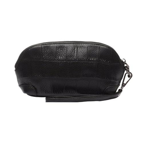 Lejdi Damen-Geldbörsen, Geldklammern, echtes Leder, Geldbörsen, Business-Handtaschen, Abendtaschen (Color : Black) von Lejdi