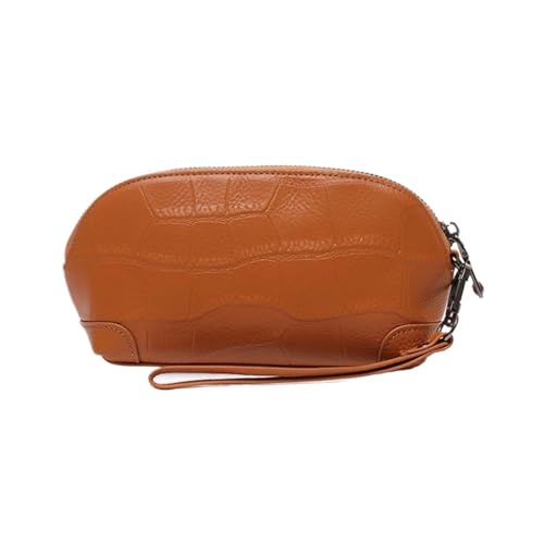 Lejdi Damen-Geldbörsen, Geldscheinklammern, echtes Leder, Geldbörsen, Business-Handtaschen, Organizer, Taschen, Abendtaschen (Color : Brown) von Lejdi