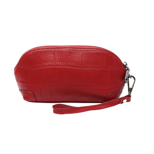 Lejdi Damen-Geldbörsen, Geldscheinklammern, echtes Leder, Geldbörsen, Business-Handtaschen, Organizer, Taschen, Abendtaschen (Color : Red) von Lejdi