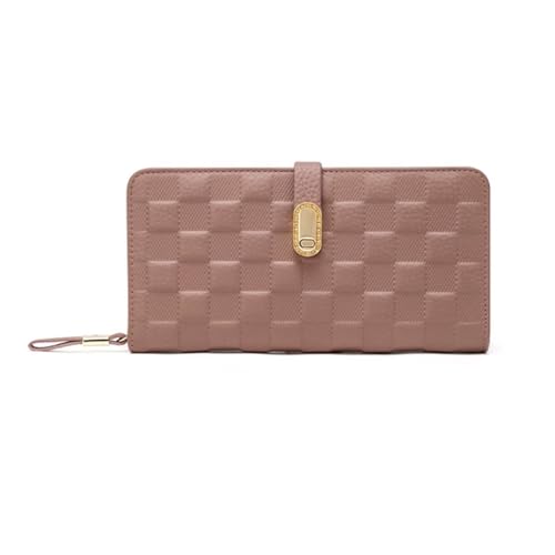 Lejdi Damen-Geldbörsen, Handtaschen, Abendtaschen, echtes Leder, Geldscheinklammern, Münzbörsen, Kartenetuis, Geld-Organizer (Color : Pink) von Lejdi