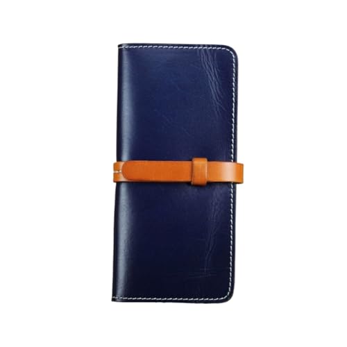 Lejdi Damen-Geldklammern, Business-Geldbörsen, Kartenetuis aus Rindsleder, echtes Leder, Geldbörsen, Handtaschen (Color : Blue) von Lejdi