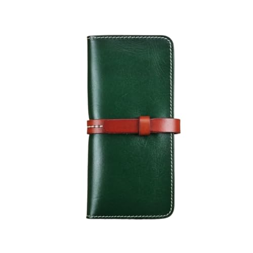 Lejdi Damen-Geldklammern, Business-Geldbörsen, Kartenetuis aus Rindsleder, echtes Leder, Geldbörsen, Handtaschen (Color : Green) von Lejdi