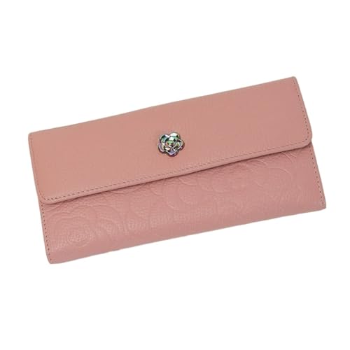 Lejdi Damen-Geldklammern, Business-Geldbörsen, Kartenetuis aus echtem Leder, Handtaschen, Geldbeutel, Geldbörsen (Color : Pink) von Lejdi