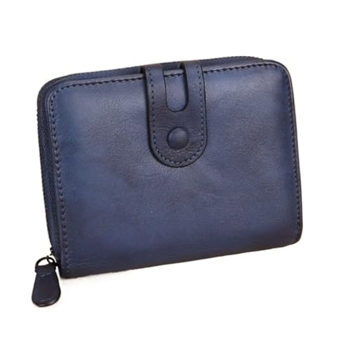 Lejdi Damen-Geldklammern, Geldbörsen, Geldbörsen, Kartenetuis aus echtem Leder, Geld-Organizer, 11,4 cm (Color : Blue) von Lejdi