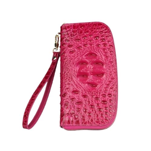 Lejdi Damen-Geldscheinklammern, Geldbörsen, Business-Handtaschen, Geldbörsen, Kartenetuis aus echtem Leder, Geld-Organizer, 20,6 cm (Color : Pink) von Lejdi