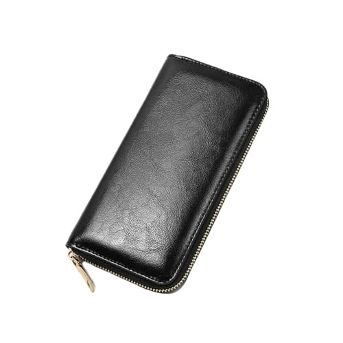 Lejdi Damen-Geldscheinklammern, Geldbörsen, Business-Handtaschen, Geldbörsen, Kartenetuis aus echtem Leder (Color : Black) von Lejdi