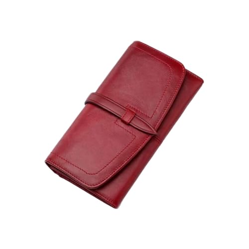 Lejdi Damen-Geldscheinklammern, Geldbörsen, echtes Leder, Münzbörsen, Rindsleder, Kartenetuis, Business-Handtaschen, 18,5 cm von Lejdi