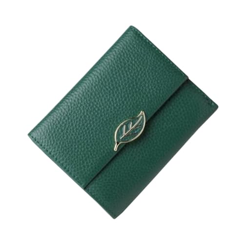 Lejdi Damen Geldscheinklammern Geldbörsen Echtleder Kartenetuis Geldbörsen Handtaschen Blocking Wallet(Green) von Lejdi