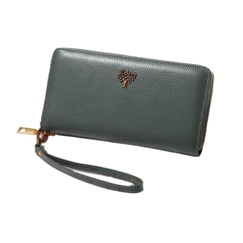 Lejdi Damen Handtaschen Geldbörsen Echtleder Abendtaschen Geldbörsen Kartenetuis Lange Geldklammern(Blue) von Lejdi