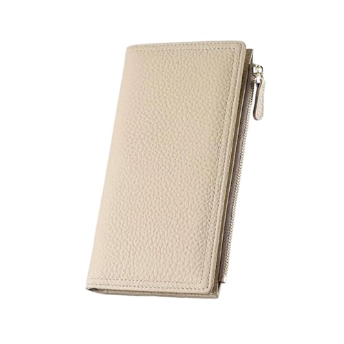 Lejdi Echtes Leder Lange Geldklammern Damen Geldbörsen Abendtaschen Geldbörsen Handtaschen Kartenetuis Abendtaschen(White) von Lejdi