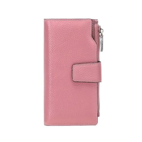 Lejdi Geld-Organizer, Geldbörsen, Geldklammern for Damen, Geldbörsen, Handtaschen, Blockier-Geldbörse, Kartenetuis aus echtem Leder(Pink) von Lejdi