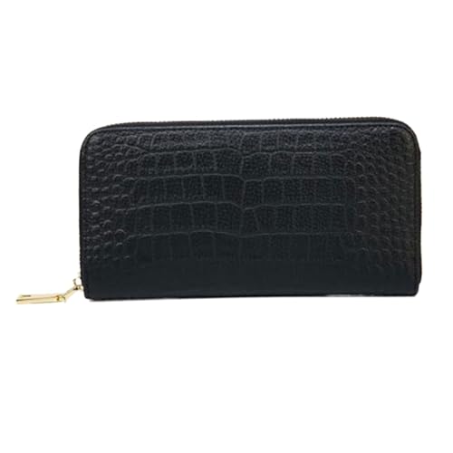 Lejdi Geld-Organizer Damen Geldklammern Geldbörsen Kartenetuis aus echtem Leder Abendtaschen Geldbörsen Business-Handtaschen(Black) von Lejdi