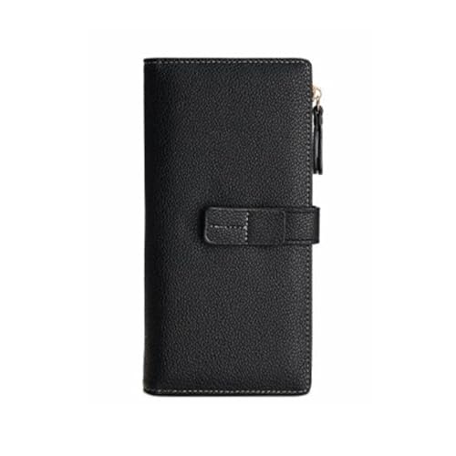 Lejdi Geld-Organizer Geldbörsen for Damen Brieftaschen Kartenetuis Lederhandtaschen Abendtaschen Geldklammern(Black) von Lejdi