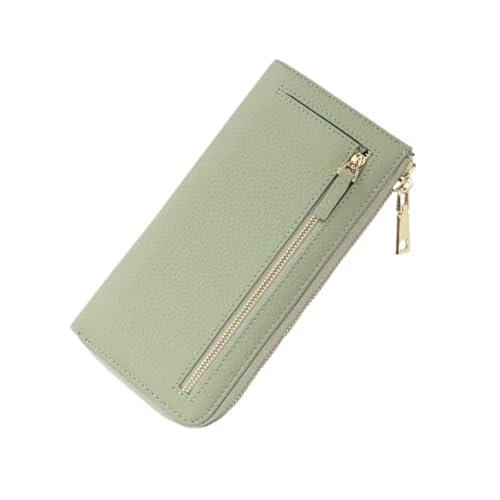 Lejdi Geldbörsen Damen Geldklammern Kartenetuis aus echtem Leder Geldbörsen Blocking Wallet Geld-Organizer Handtaschen 7,9 Zoll(Green) von Lejdi