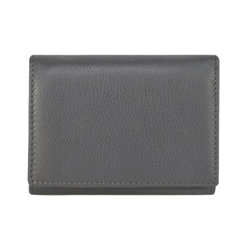 Lejdi Geldbörsen Damen Kleine Geldklammern Kartenetuis aus echtem Leder Geldbörsen Handtaschen Blockierende Geldbörse Geld-Organizer(Gray) von Lejdi