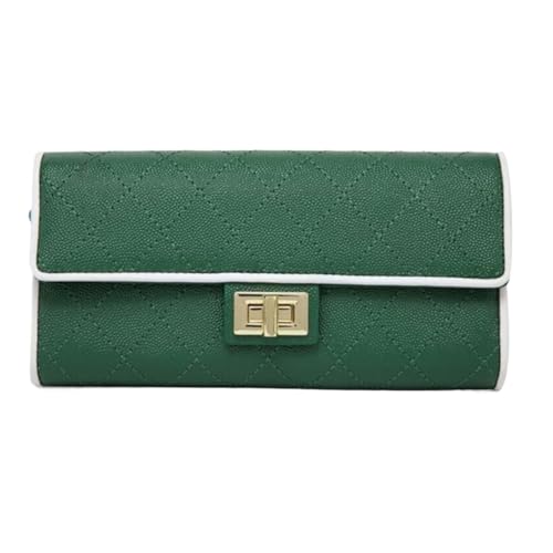 Lejdi Geldbörsen Echtleder Abendtaschen Geldbörsen Handtaschen Damen Rindsleder Schultertaschen Geldklammern(Green) von Lejdi