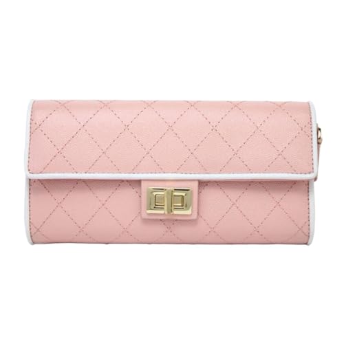Lejdi Geldbörsen Echtleder Abendtaschen Geldbörsen Handtaschen Damen Rindsleder Schultertaschen Geldklammern(Pink) von Lejdi