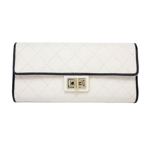 Lejdi Geldbörsen Echtleder Abendtaschen Geldbörsen Handtaschen Damen Rindsleder Schultertaschen Geldklammern(White) von Lejdi